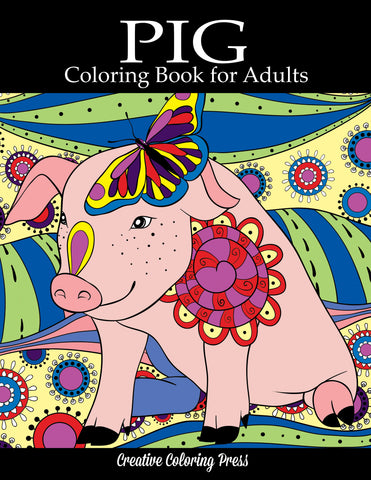Pig Coloring Book for Adults
