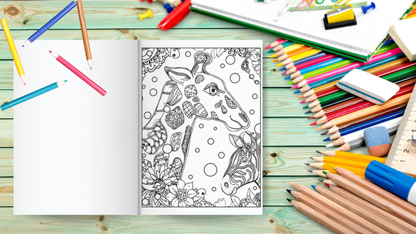 Graceful Giraffe Coloring Book