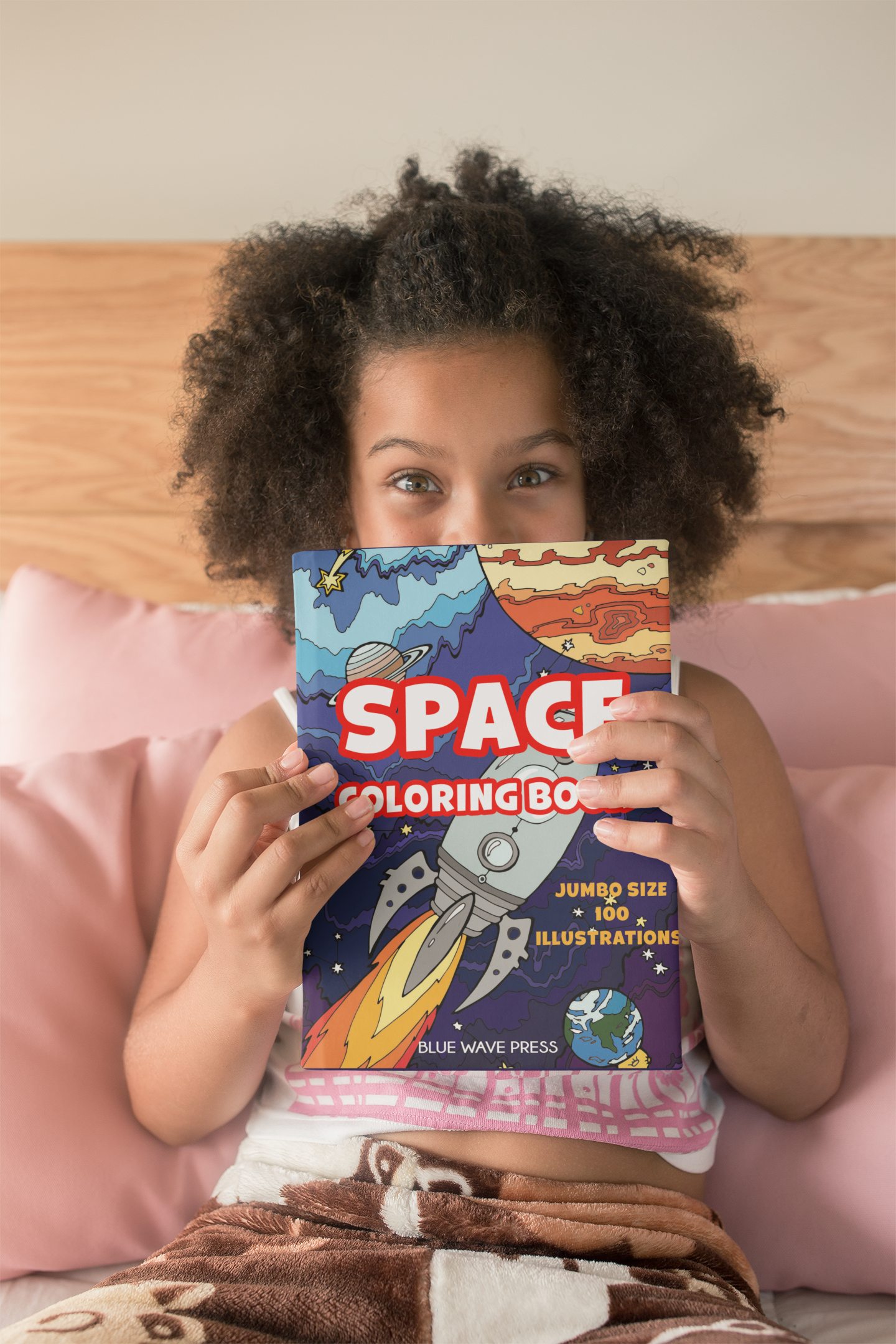 Space Coloring Book for Kids 8-12