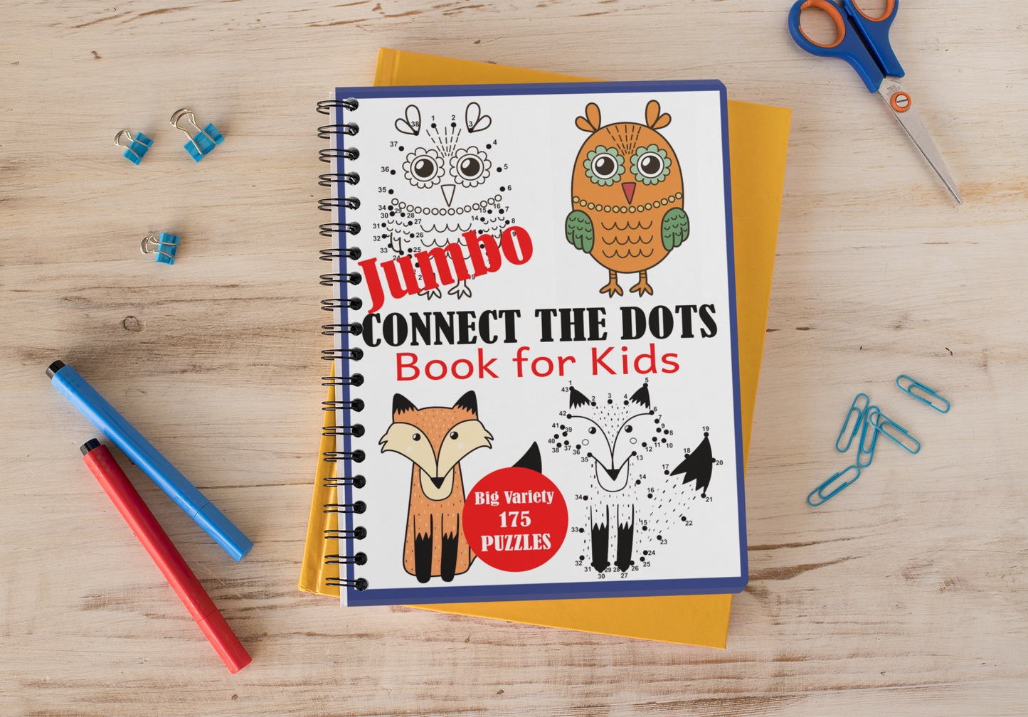 Jumbo Connect the Dots Book for Kids: Big Variety 175 Puzzles