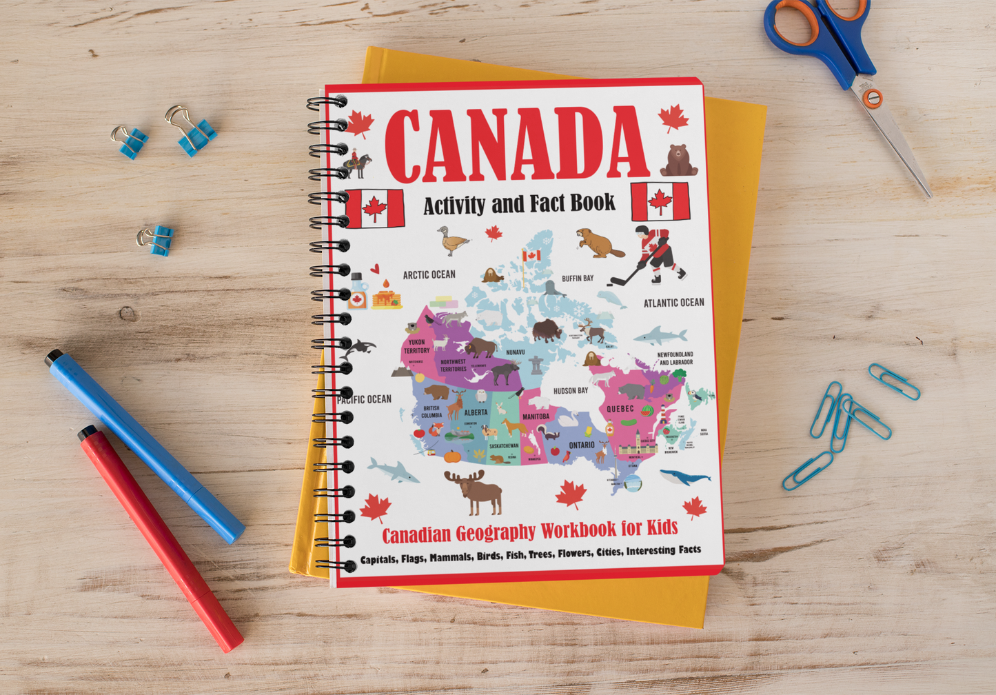 Canada Activity and Fact Book: Canadian Geography Workbook for Kids