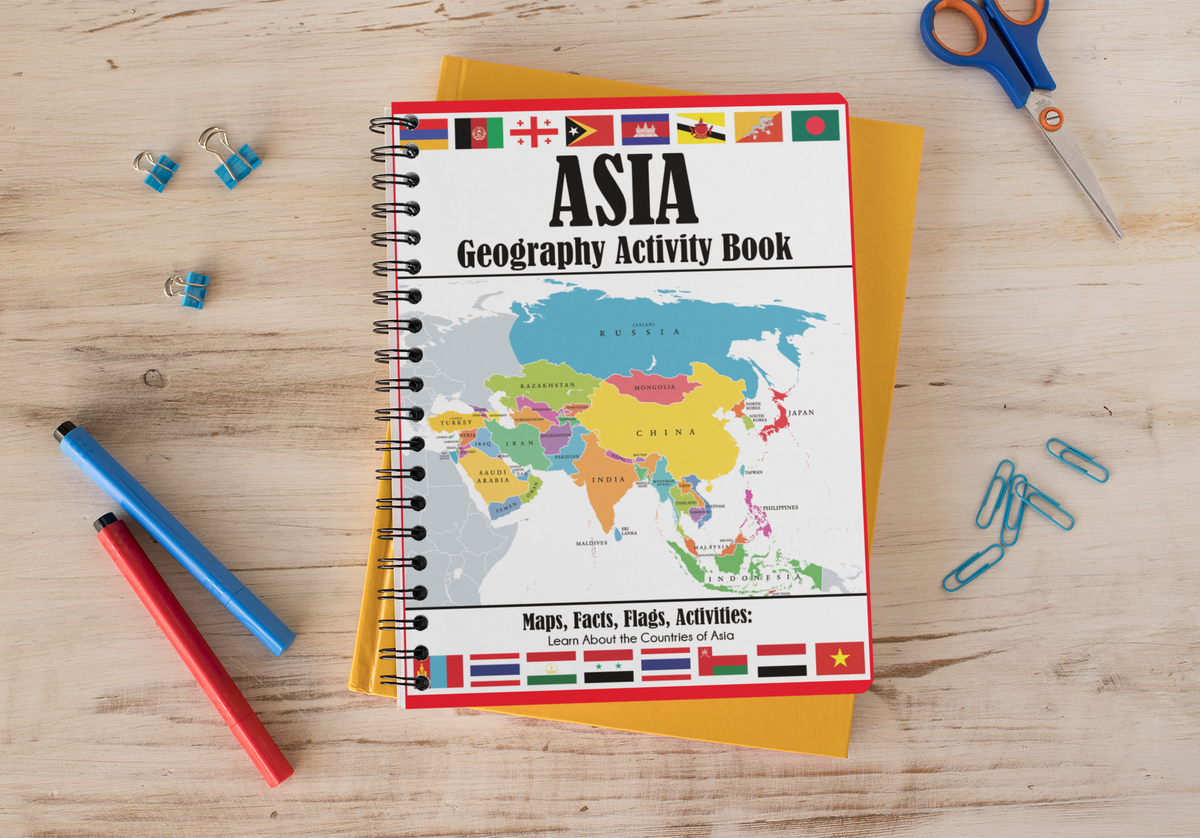 Asia University Notebook Asia Geography Activity Book – Dylanna Publishing