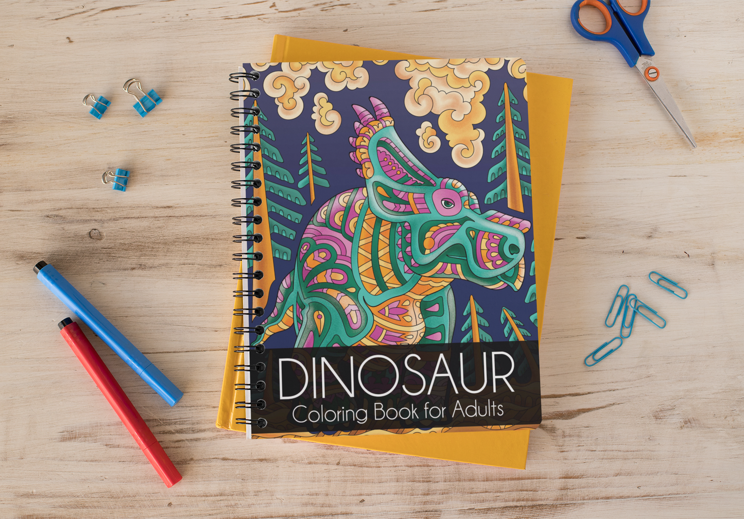 Dinosaur Coloring Book for Adults