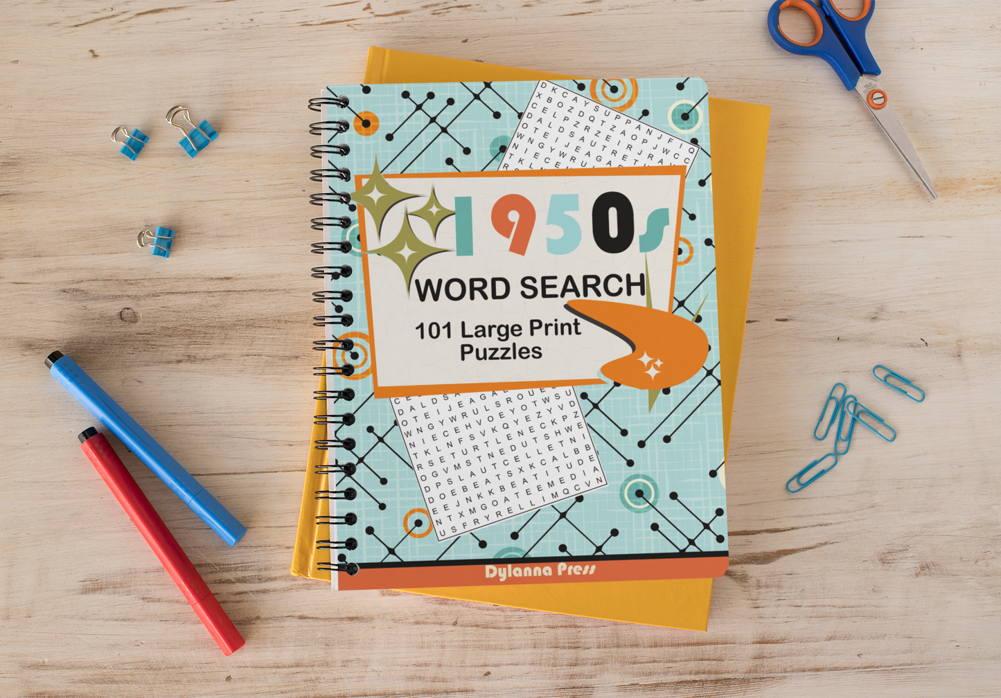 1950s Word Search Puzzle Book