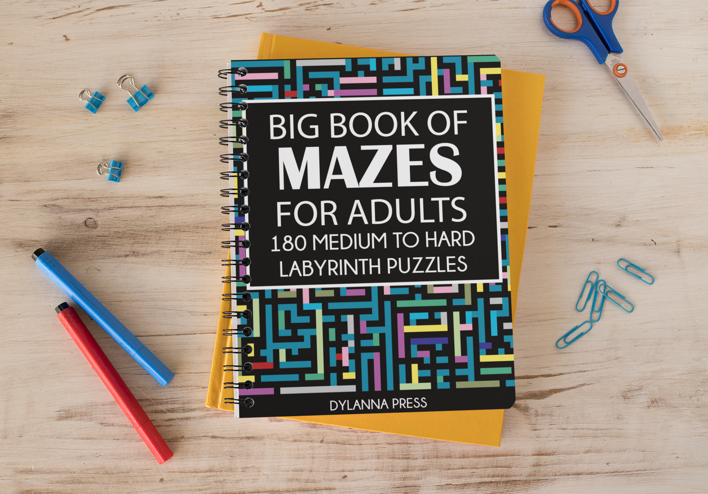Big Book of Mazes for Adults: 180 Medium to Hard Labyrinth Puzzles