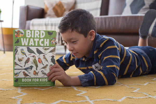 Bird Watch Book for Kids: Introduction to Bird Watching, Colorful Guide to 25 Popular Backyard Birds, and Journal Pages