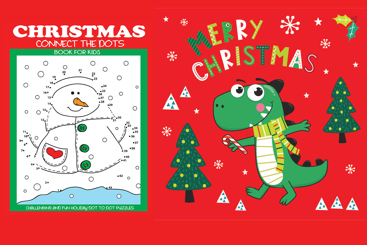Christmas Connect the Dots Book for Kids: Challenging and Fun Holiday Dot to Dot Puzzles (Christmas Activity Books for Kids)