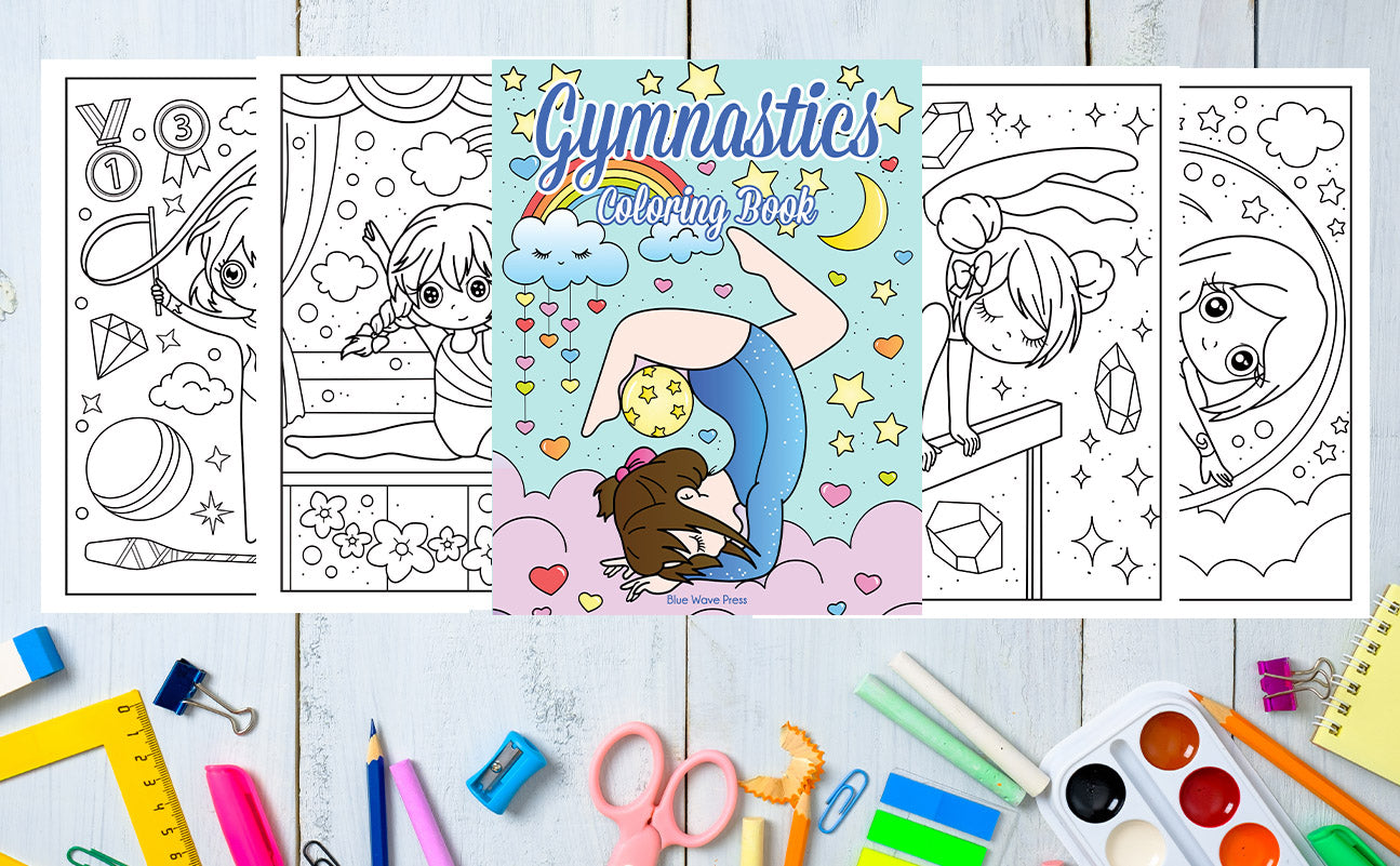 Gymnastics Coloring Book