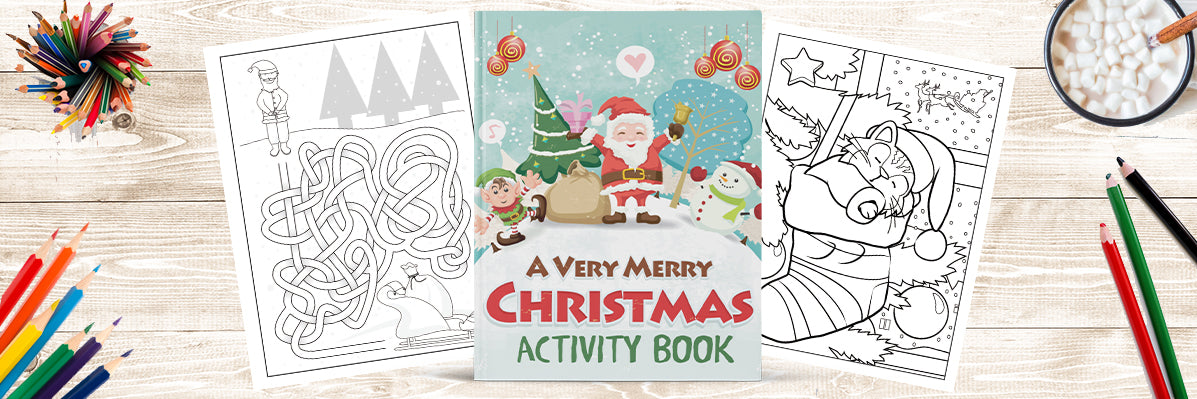 A Very Merry Christmas Activity Book (Christmas Activity Books for Kids)