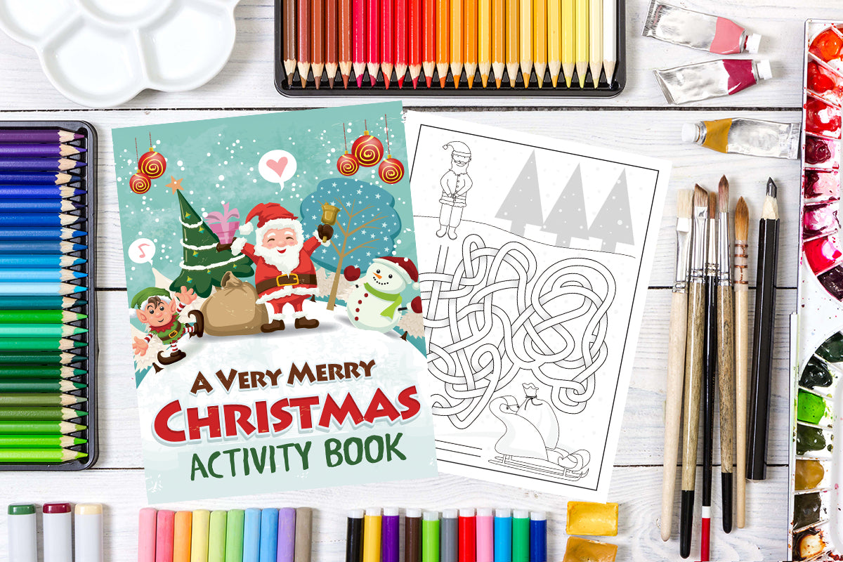 A Very Merry Christmas Activity Book (Christmas Activity Books for Kids)