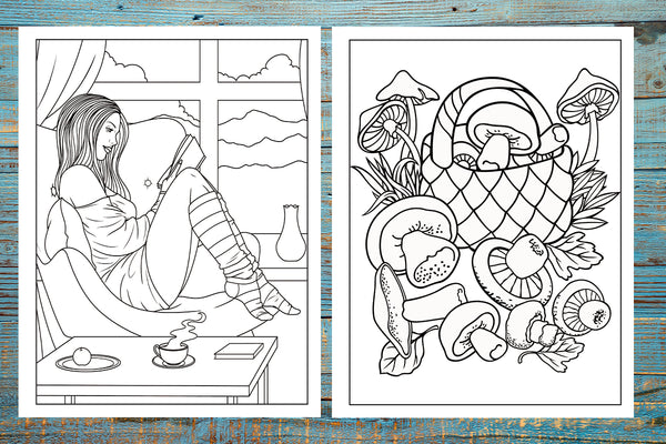 Large Print Coloring Book: Easy Patterns for Adults