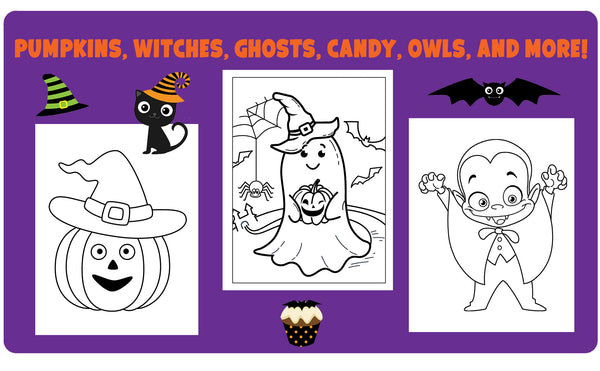 Happy Halloween Coloring Book for Toddlers