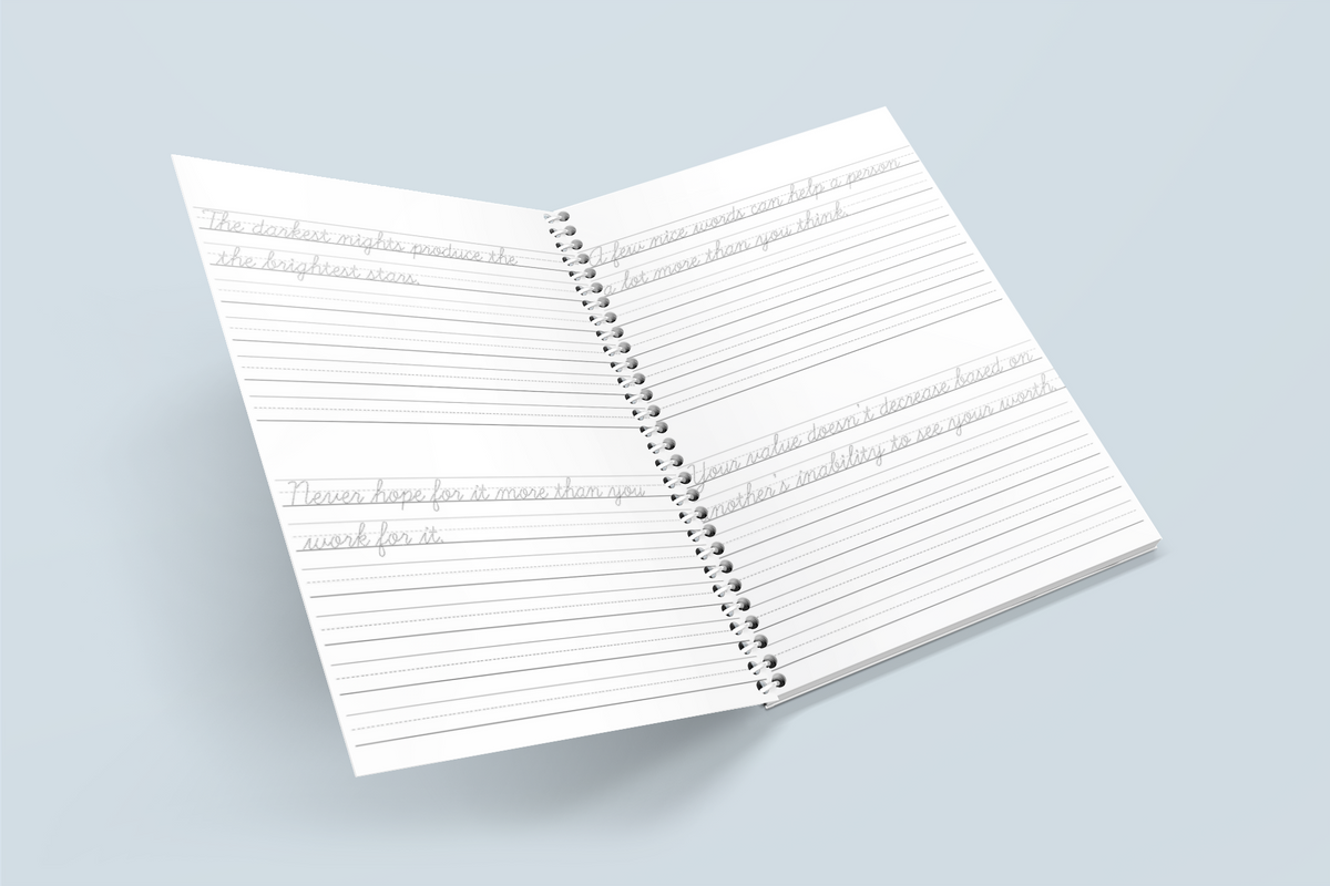 Notebook In Cursive Cursive Handwriting Workbook for Adults: Comprehensive Learning and Pr ...