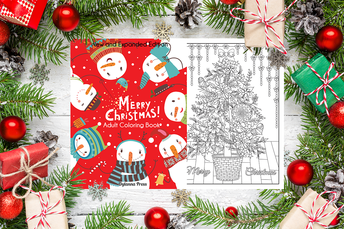 Merry Christmas Adult Coloring Book