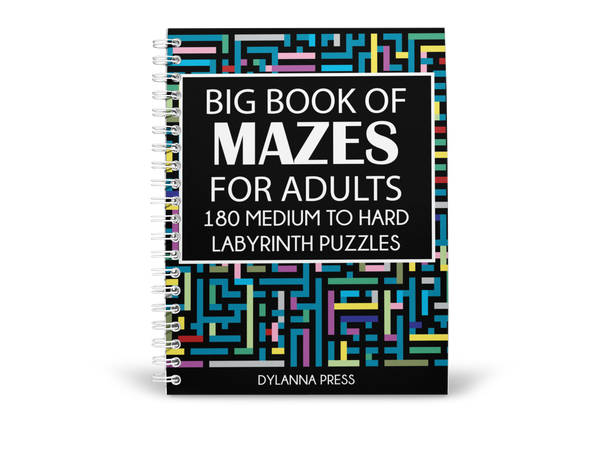 Big Book of Mazes for Adults: 180 Medium to Hard Labyrinth Puzzles