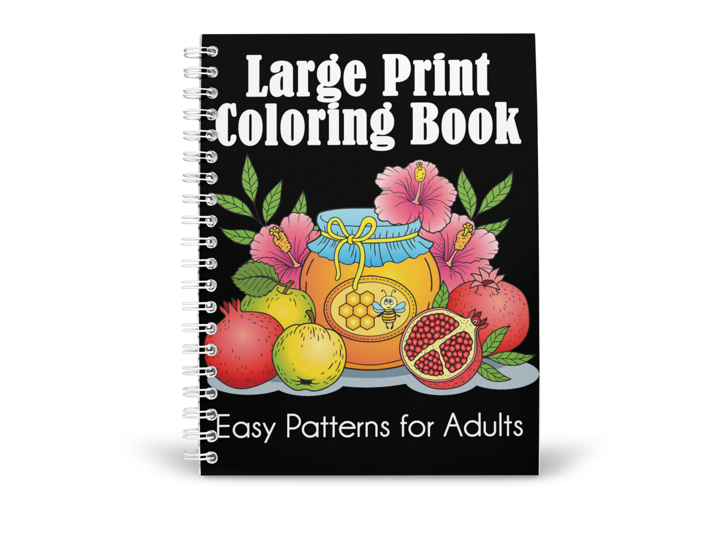 Large Print Coloring Book: Easy Patterns for Adults
