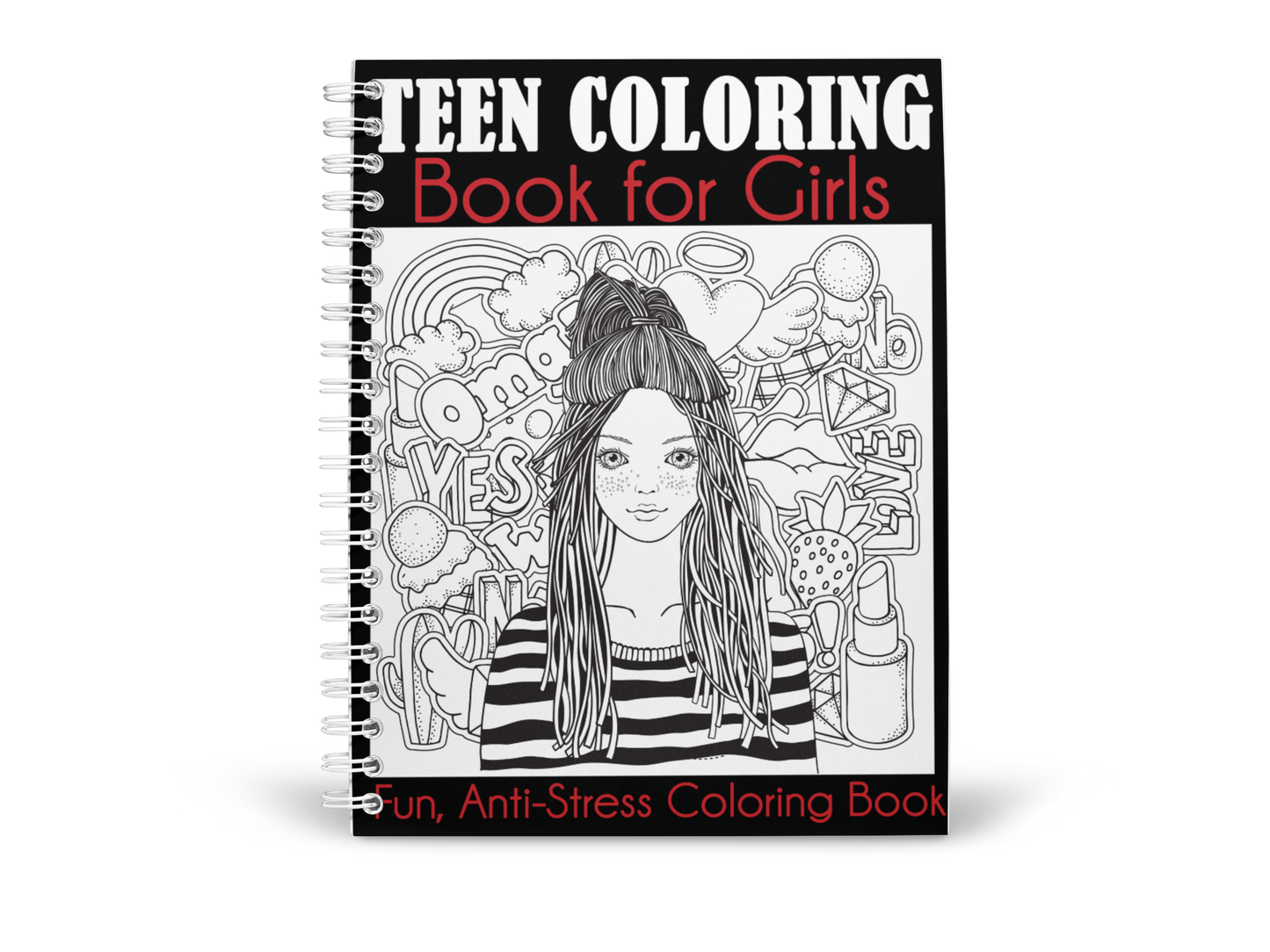 Teen Coloring Book for Girls