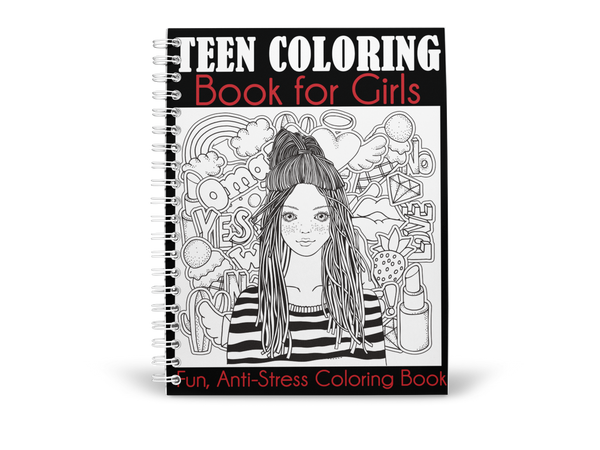Teen Coloring Book for Girls