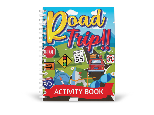 Road Trip Activity Book: Travel Games and Puzzles for Kids 6-12