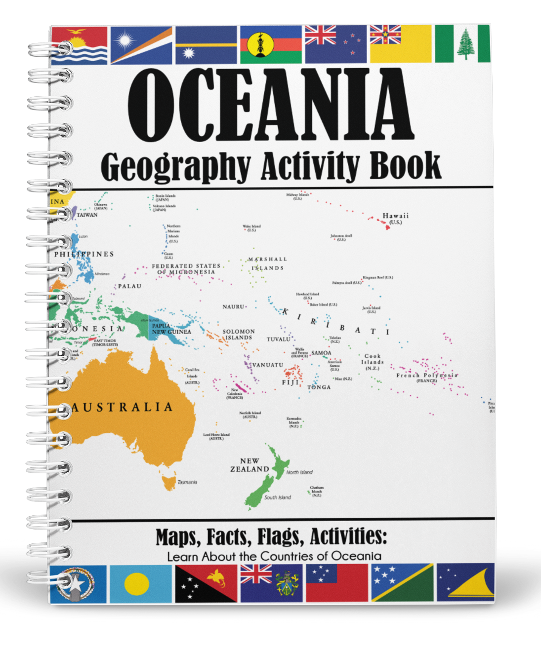 Oceania Geography Activity Book