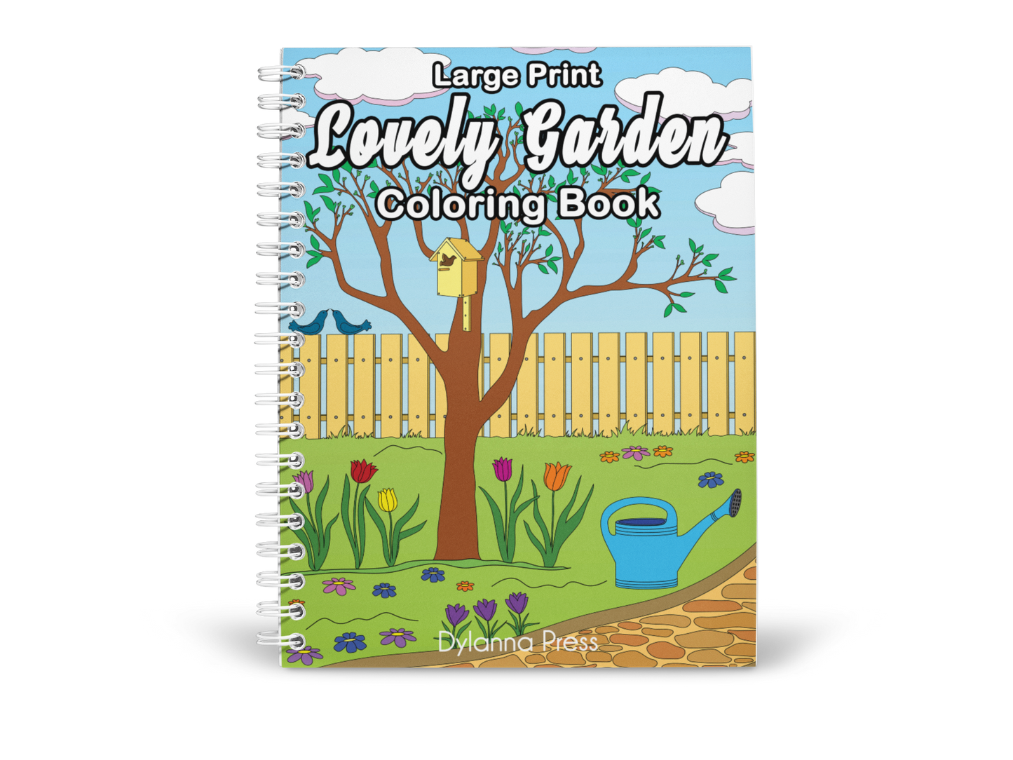Lovely Garden Large Print Coloring Book