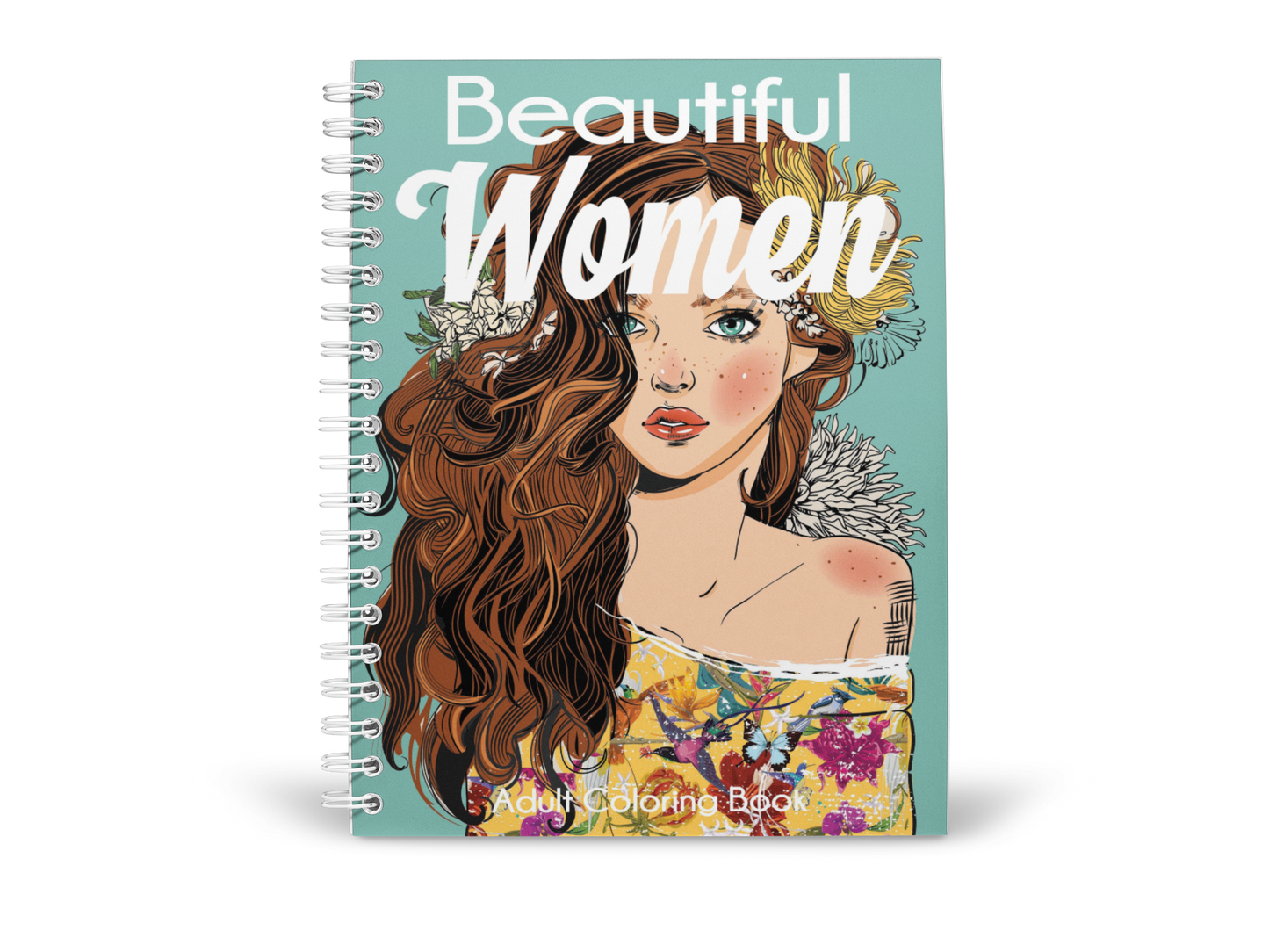 Beautiful Women Adult Coloring Book