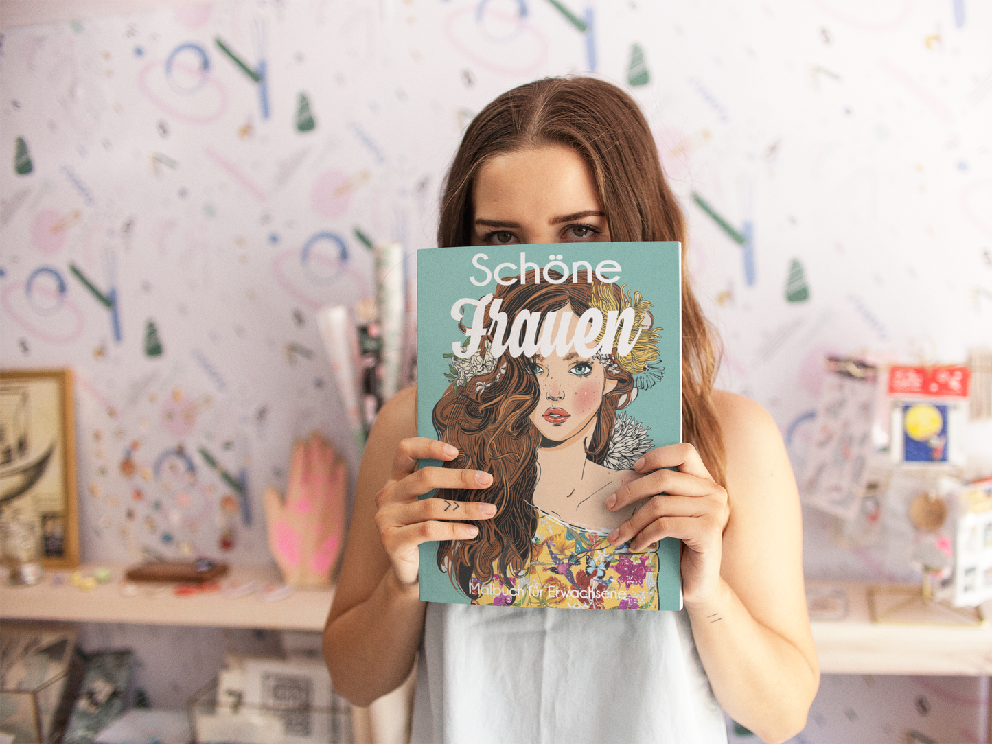 Beautiful Women Adult Coloring Book