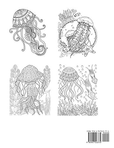 Jellyfish Coloring Book for Adults