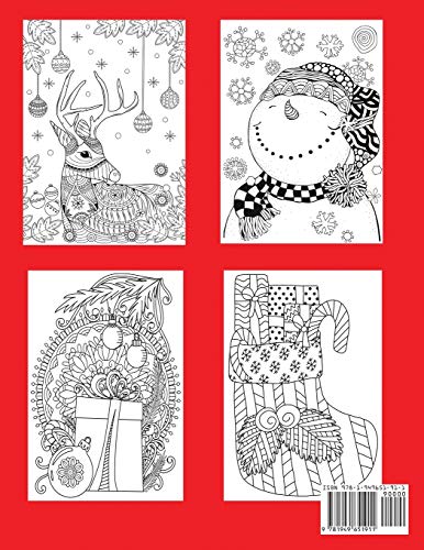 Merry Christmas Adult Coloring Book