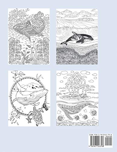 Whale Coloring Book for Adults