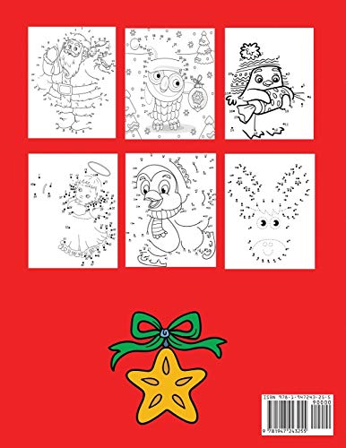 Christmas Connect the Dots Book for Kids: Challenging and Fun Holiday Dot to Dot Puzzles (Christmas Activity Books for Kids)