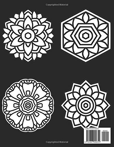 Large Print Coloring Book: Easy Mandalas