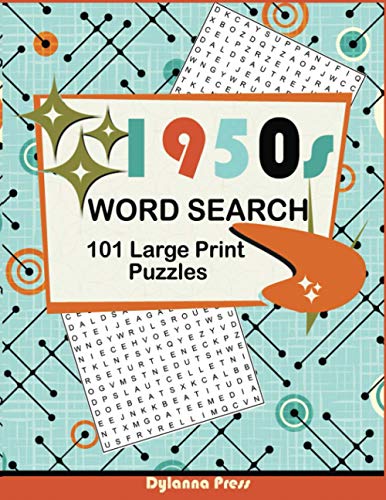 1950s Word Search Puzzle Book