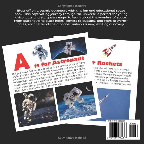 Exploring Space A to Z: An ABC Book for Curious Kids with Interesting Facts About Space