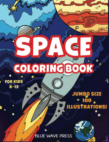 Space Coloring Book for Kids 8-12