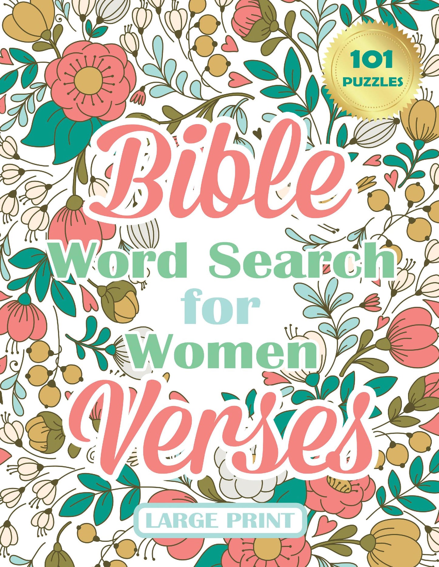 Bible Verses Word Search for Women: 101 Large Print Puzzles