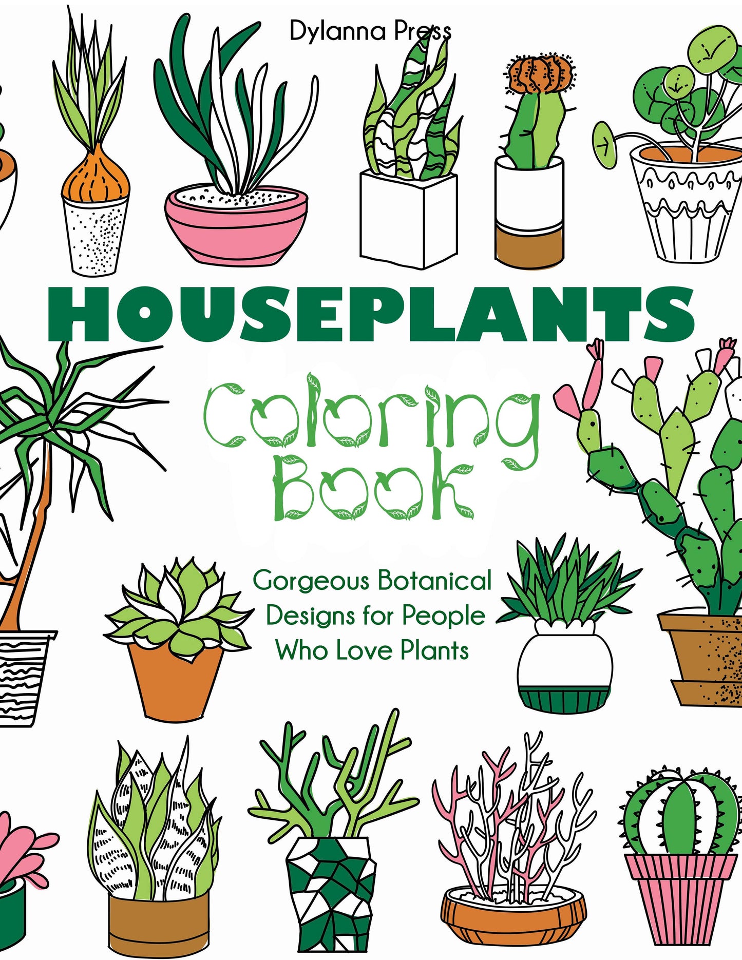 Houseplants Coloring Book