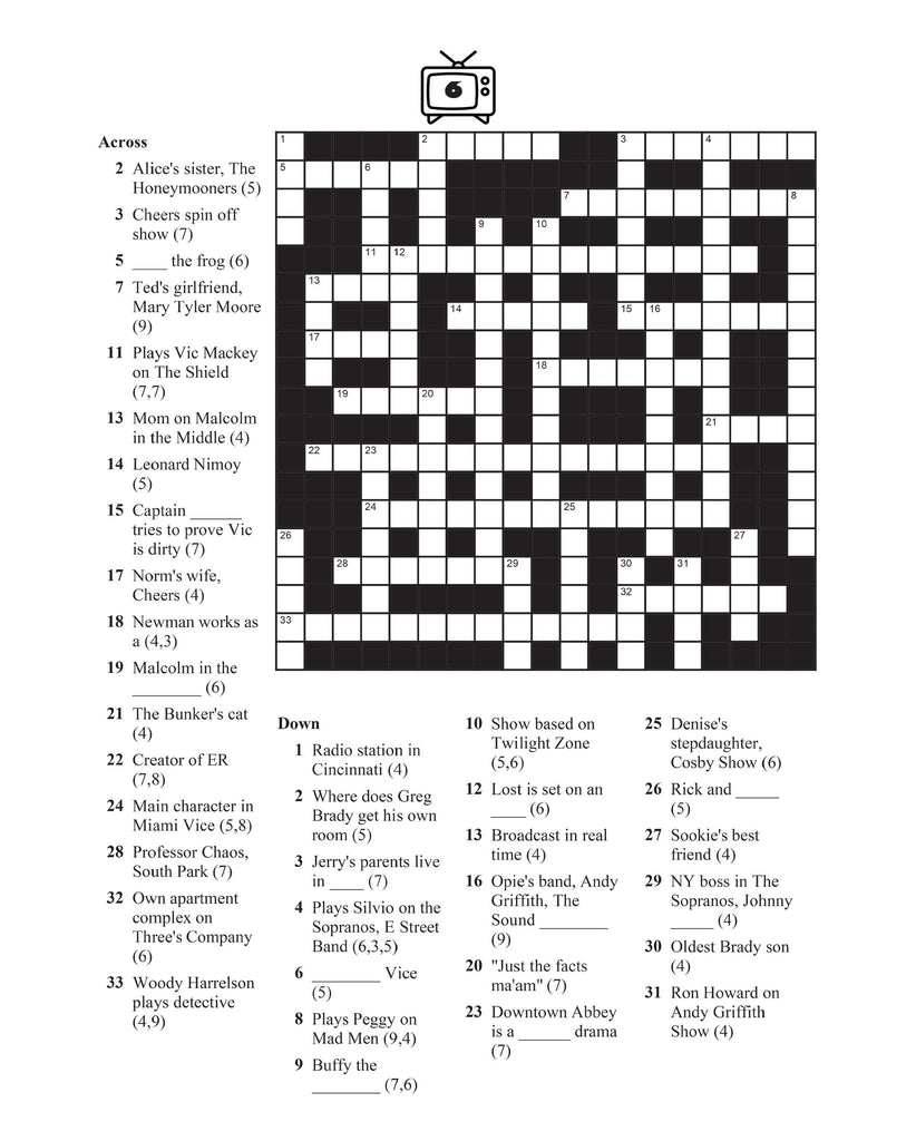 Television Crossword Puzzles: Fun TV Trivia Book – Dylanna Press television-crossword-puzzles-fun-tv-trivia-book-dylanna-press