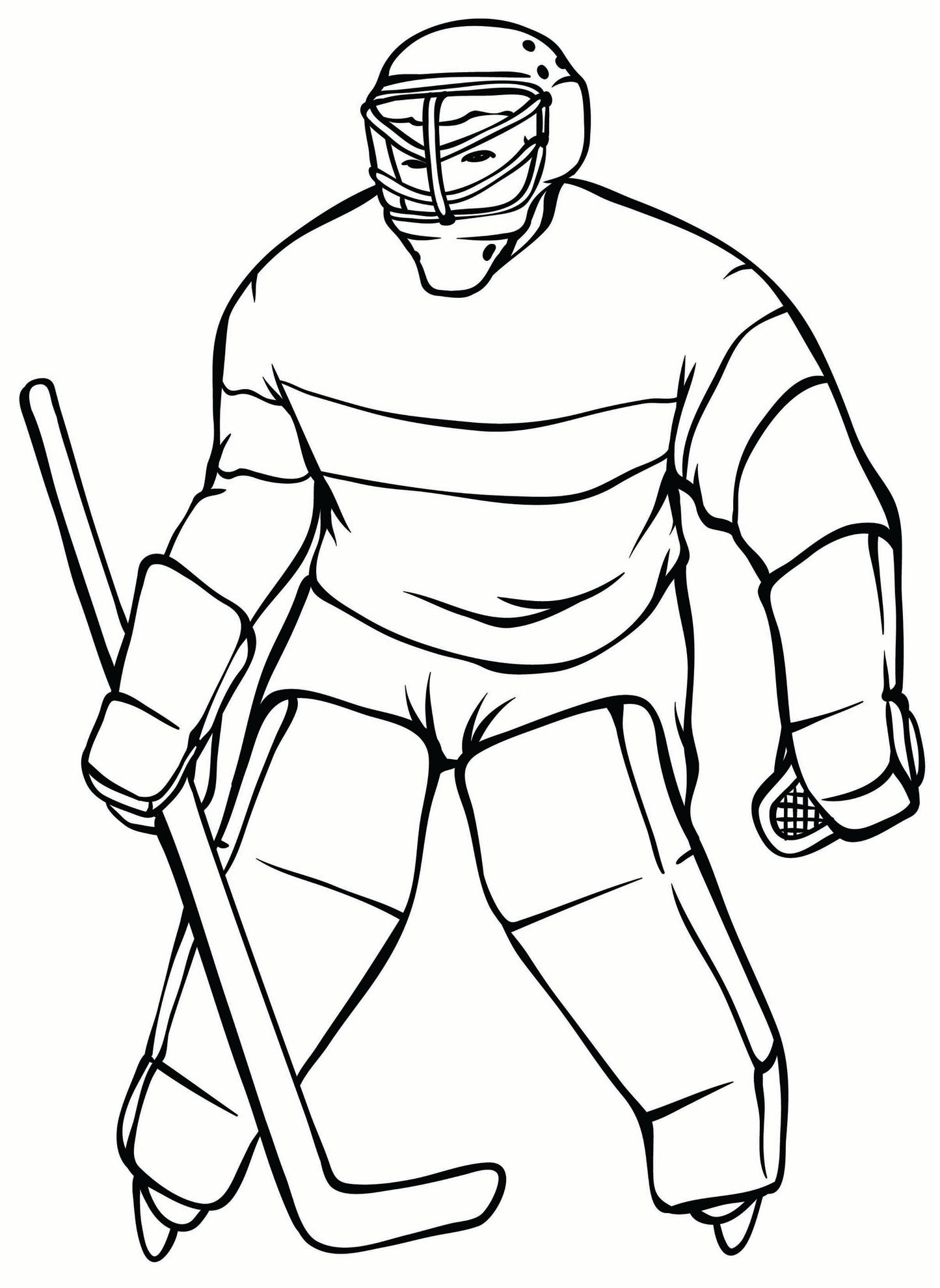 Hockey Coloring Book