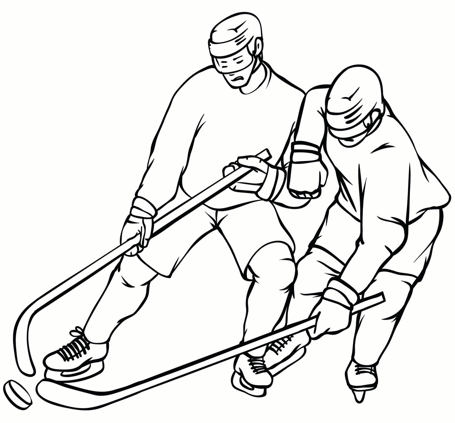 Hockey Coloring Book