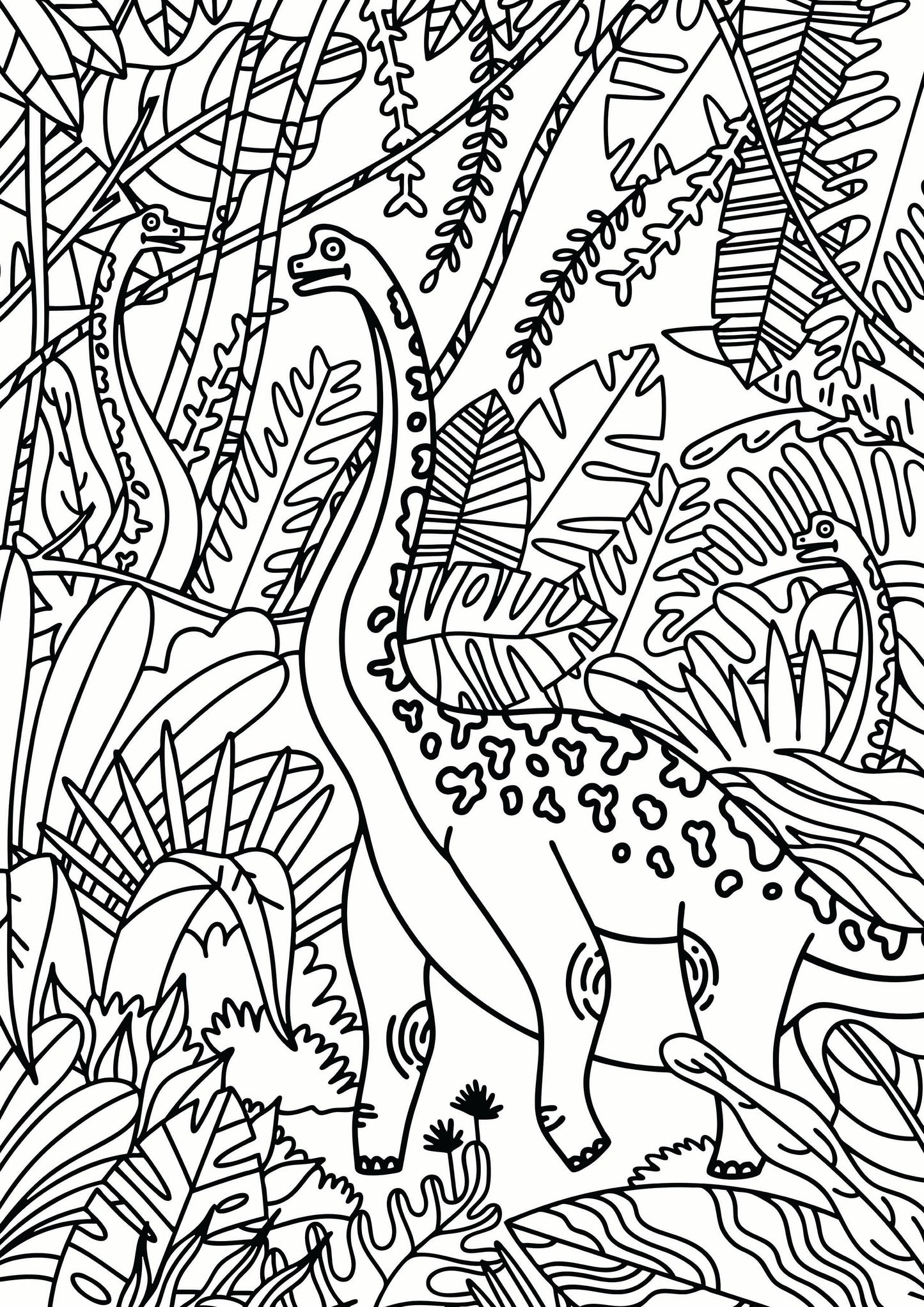 Dinosaur Coloring Book for Adults