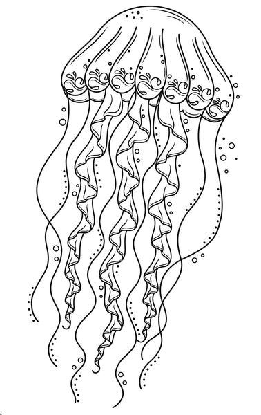 Jellyfish Coloring Book for Adults