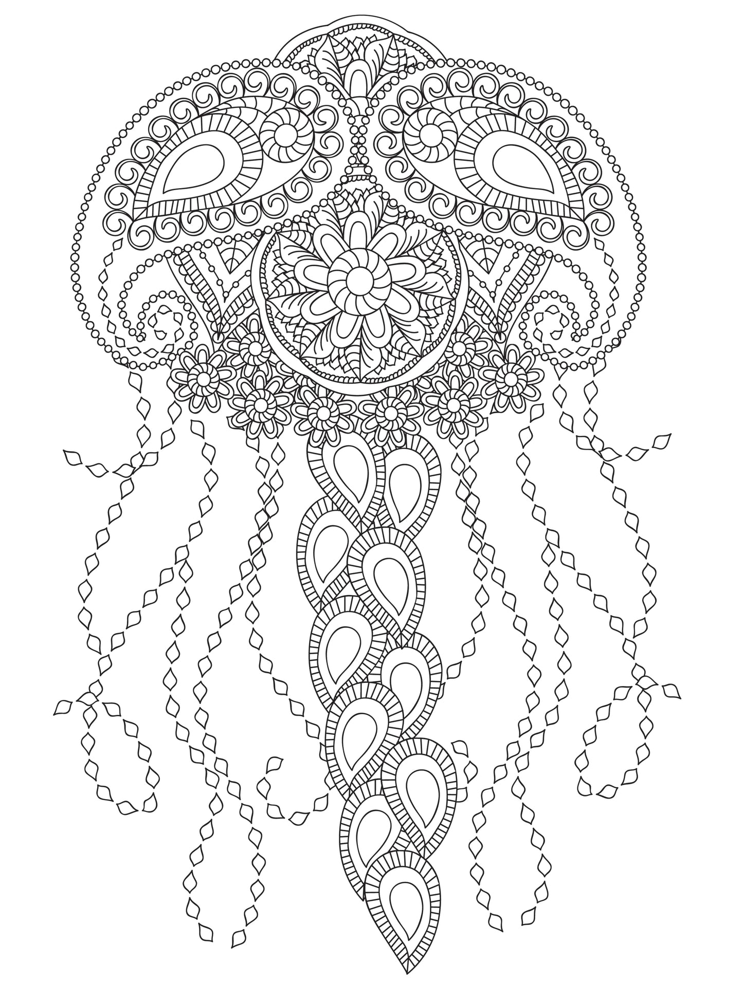 Jellyfish Coloring Book for Adults