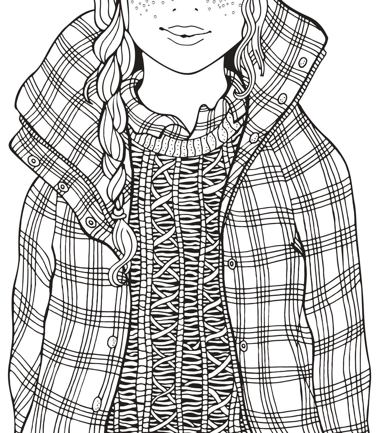 Teen Coloring Book for Girls