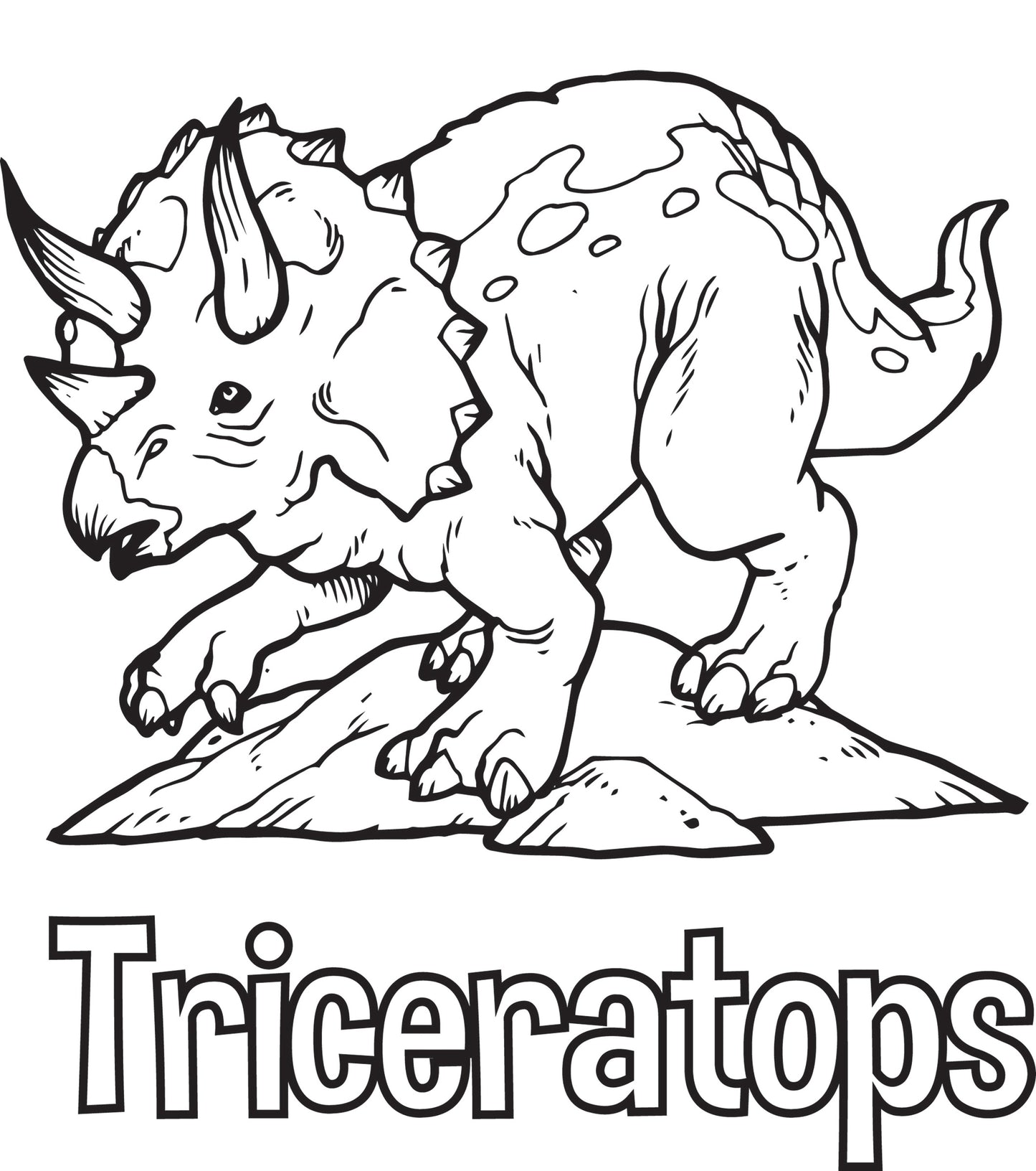 Dinosaur Coloring Book: Includes Fun and Interesting Dinosaur Facts