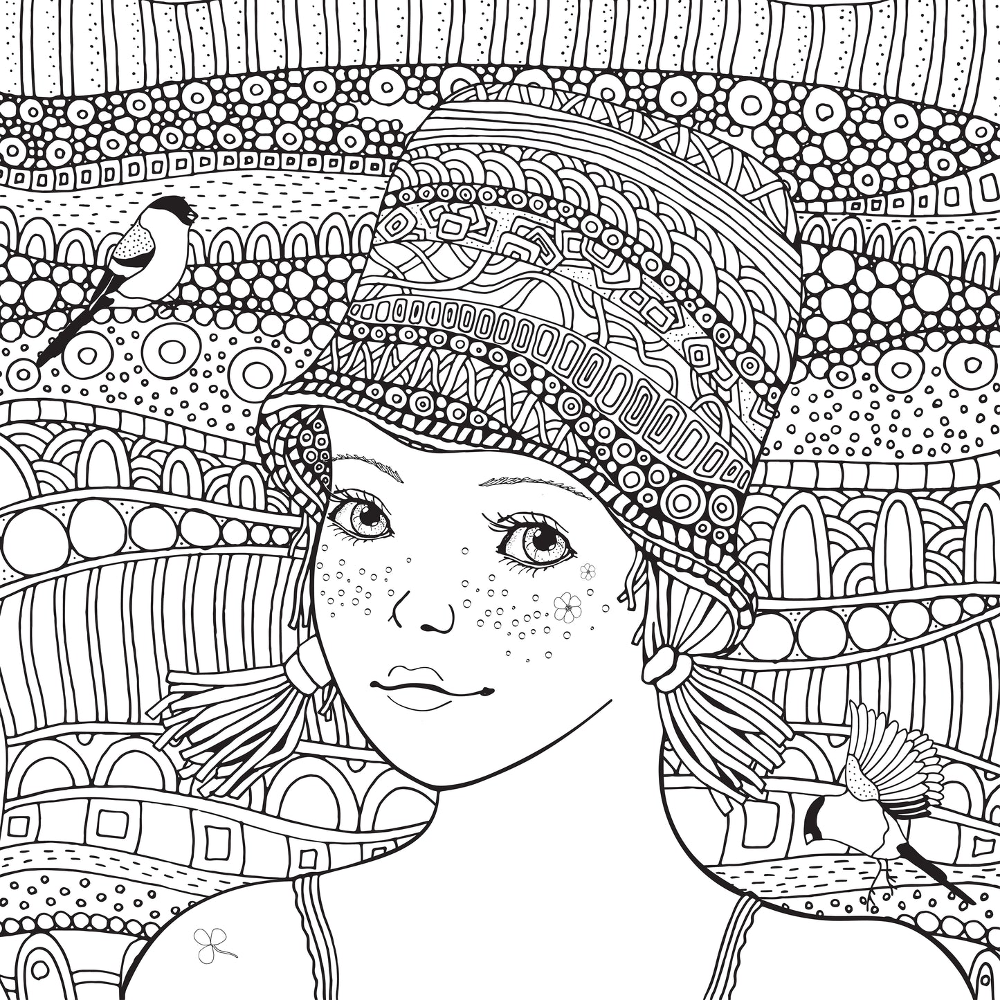 Teen Coloring Book for Girls