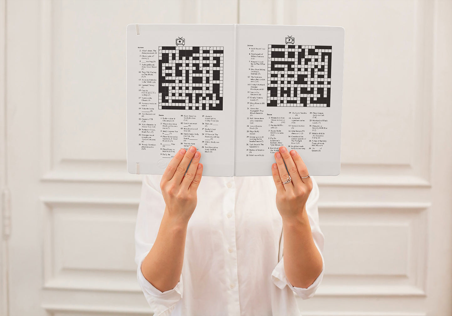 Television Crossword Puzzles: Fun TV Trivia Book