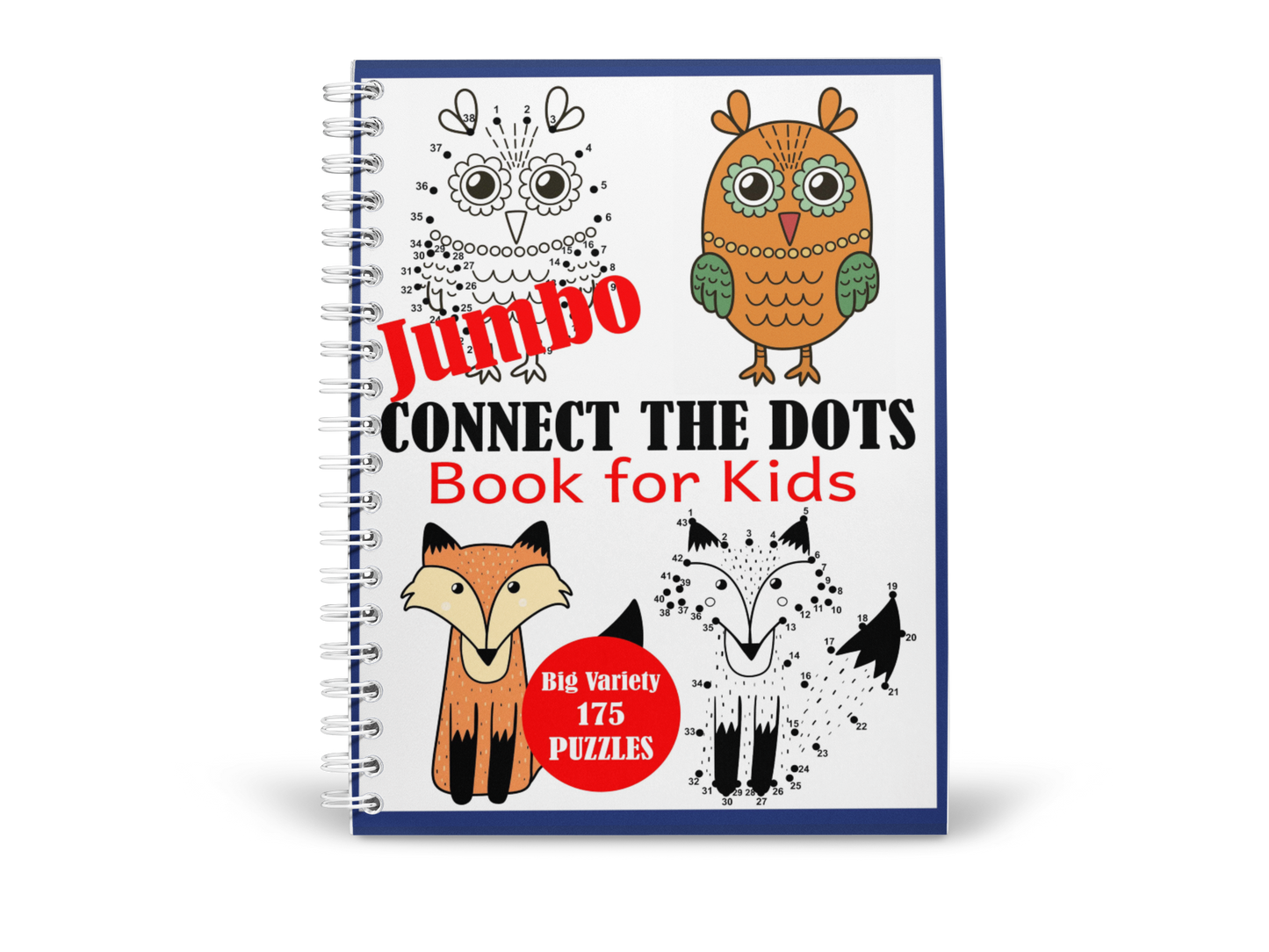Jumbo Connect the Dots Book for Kids: Big Variety 175 Puzzles