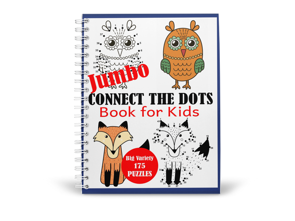 Jumbo Connect the Dots Book for Kids: Big Variety 175 Puzzles